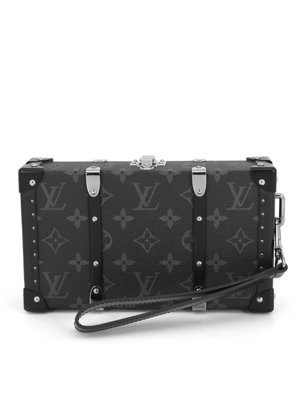 Louis Vuitton Clutch Monogram Eclipse Wallet Trunk Black